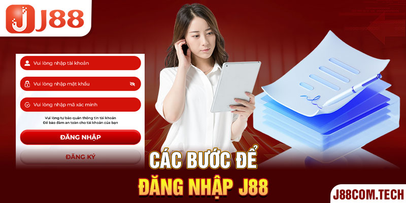 Các bước để đăng nhập J88